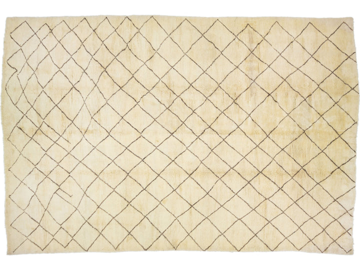 Modern Moroccan Wool Rug 14 X 21