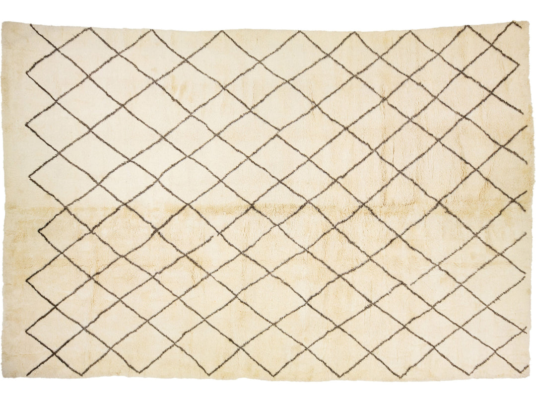 Modern Moroccan Wool Rug 13 X 20