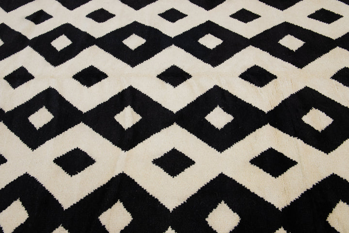 Modern Moroccan Wool Rug 9 X 12
