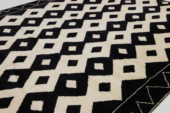 Modern Moroccan Wool Rug 9 X 12
