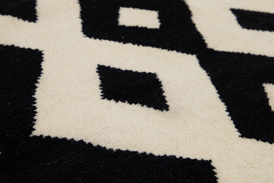 Modern Moroccan Wool Rug 9 X 12