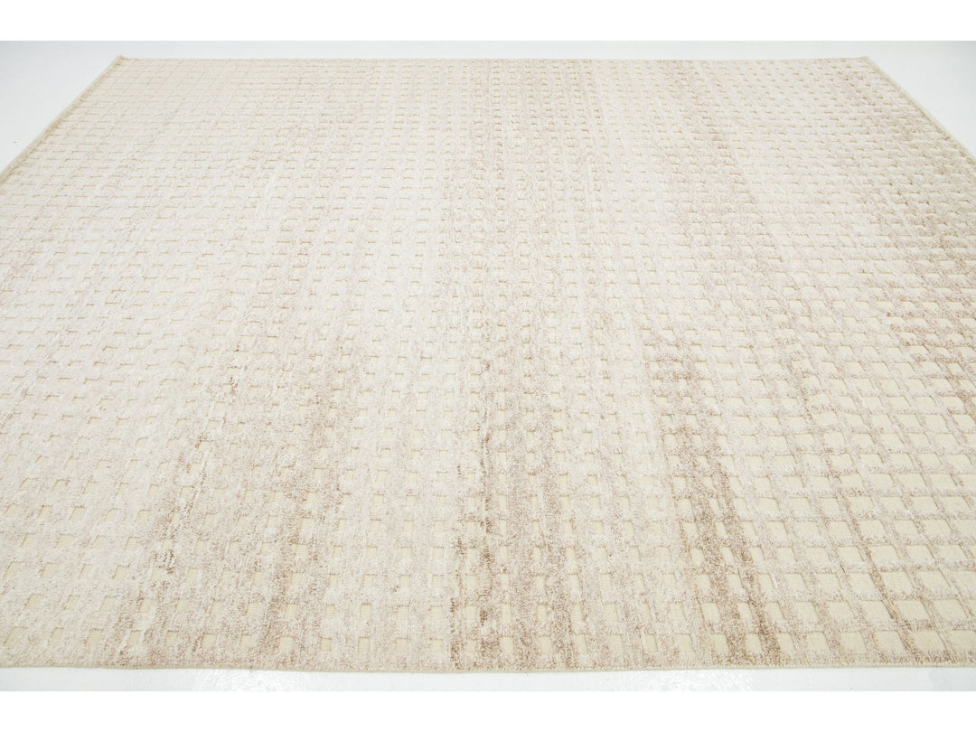 Modern Moroccan Wool Rug 9 X 12