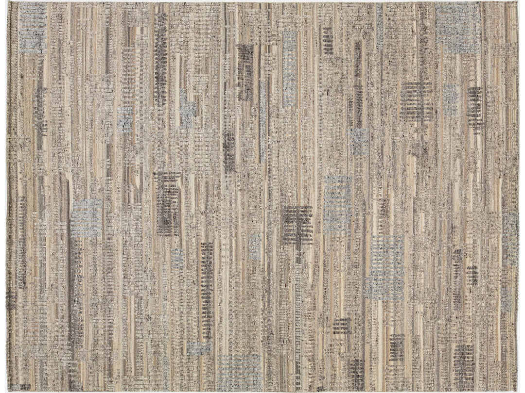 Modern Moroccan Wool Rug 9 X 12