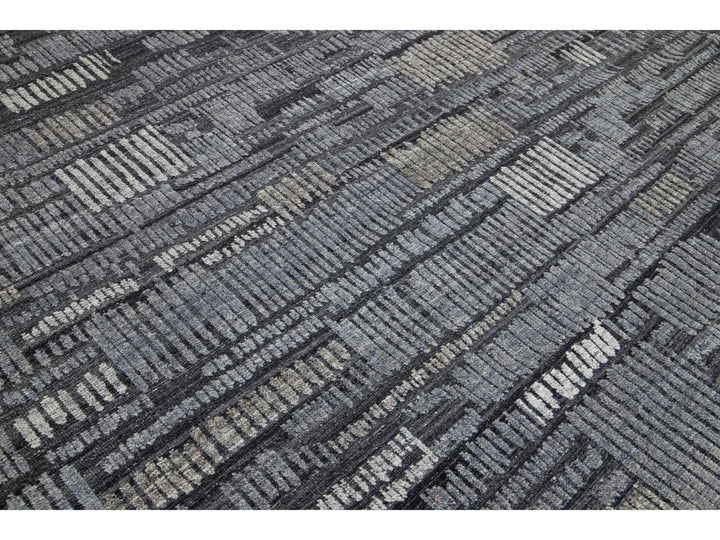 Modern Moroccan Wool Rug 9 X 12