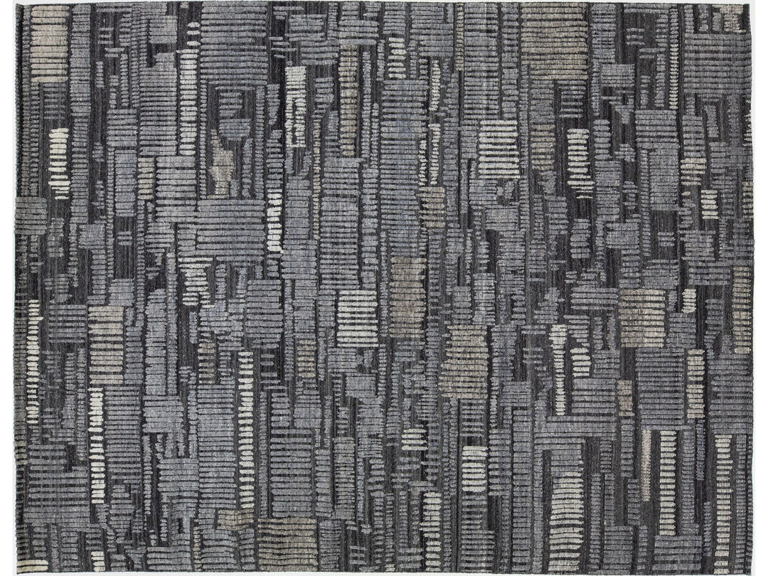 Modern Moroccan Wool Rug 9 X 12