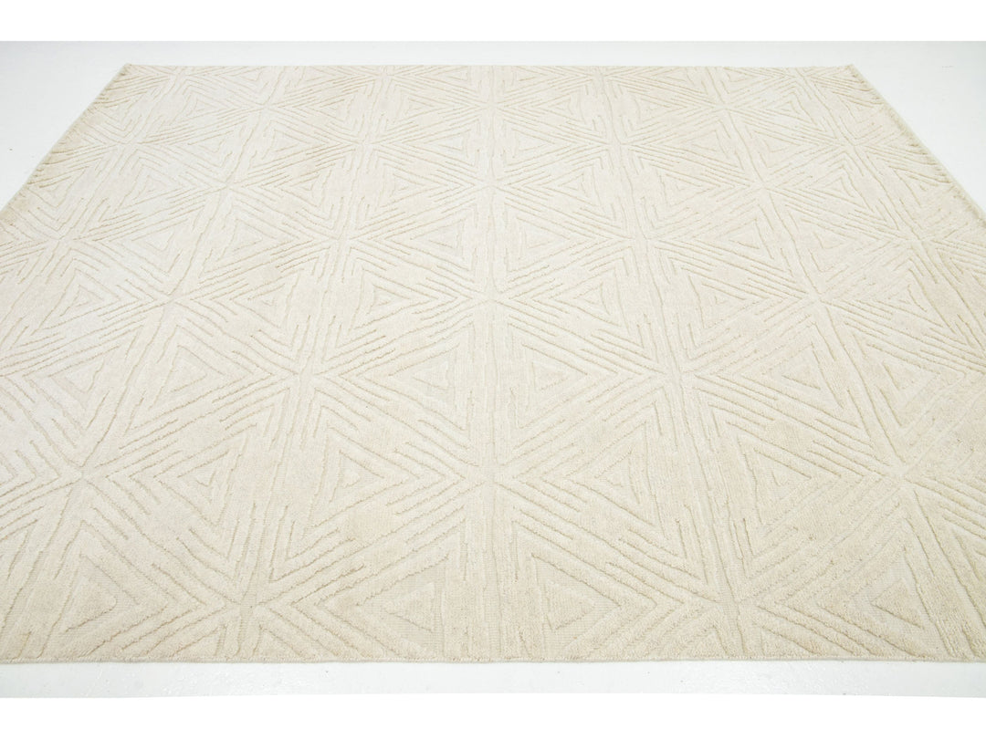 Modern Moroccan Wool Rug 8 X 10