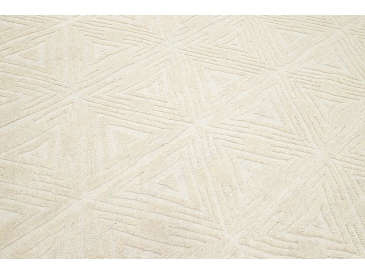 Modern Moroccan Wool Rug 8 X 10