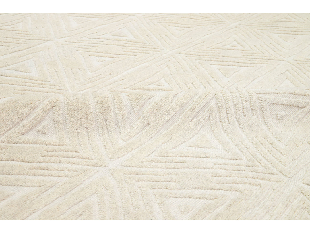 Modern Moroccan Wool Rug 8 X 10