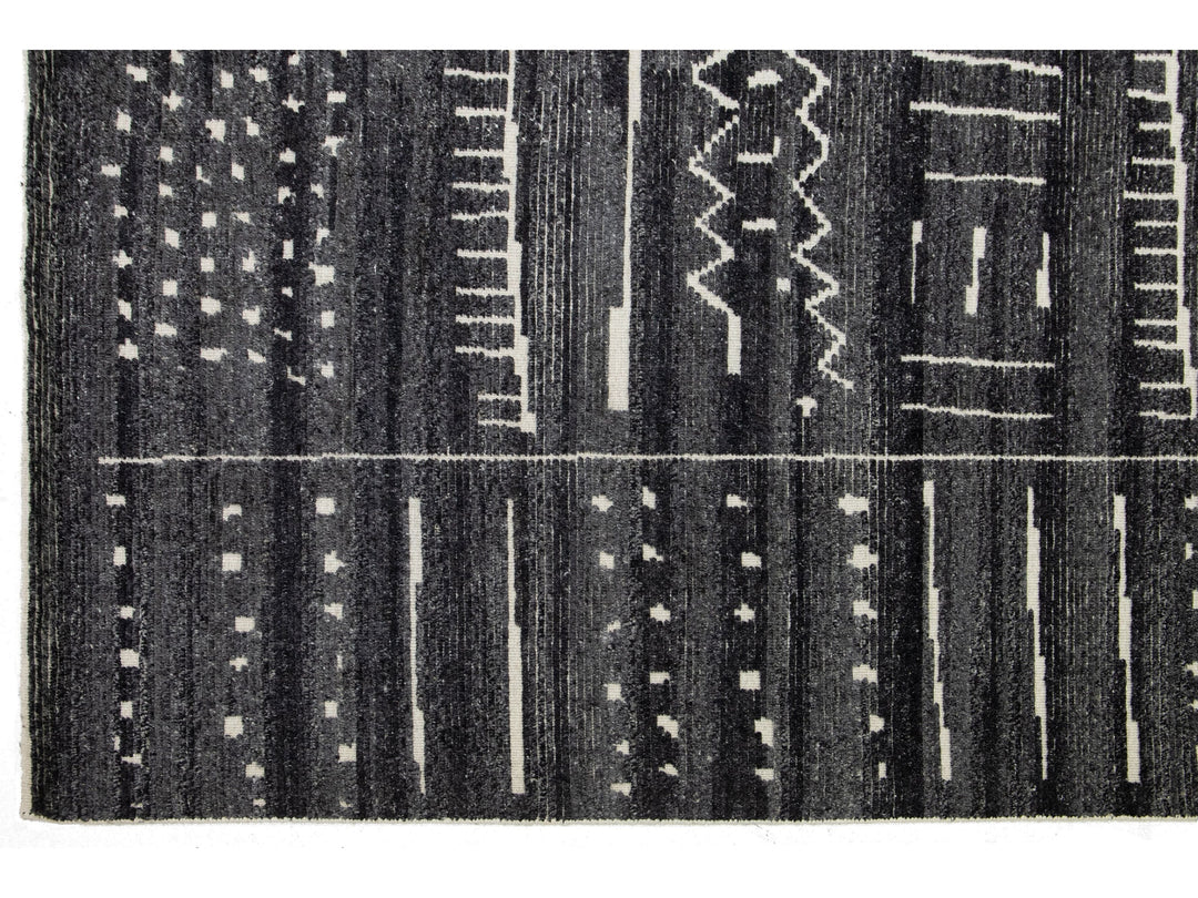 Modern Moroccan Wool Rug 12 X 15