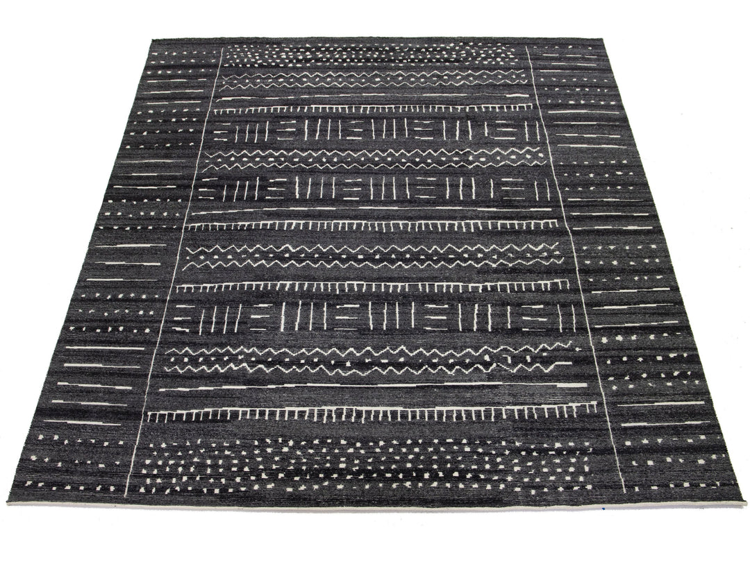 Modern Moroccan Wool Rug 12 X 15