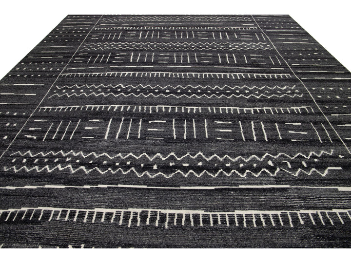 Modern Moroccan Wool Rug 12 X 15