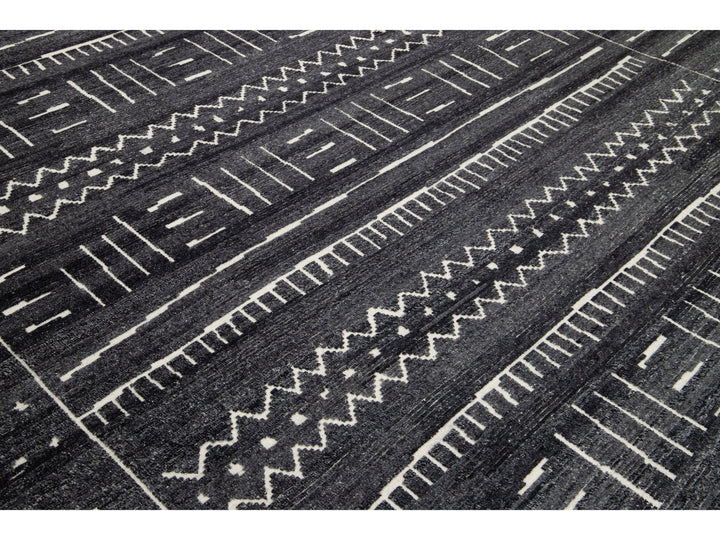 Modern Moroccan Wool Rug 12 X 15