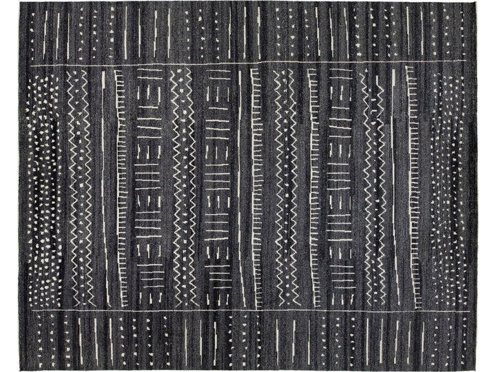 Modern Moroccan Wool Rug 12 X 15