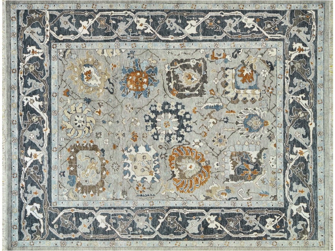 Modern Oushak Wool Rug 8 X 10 -Made to order-