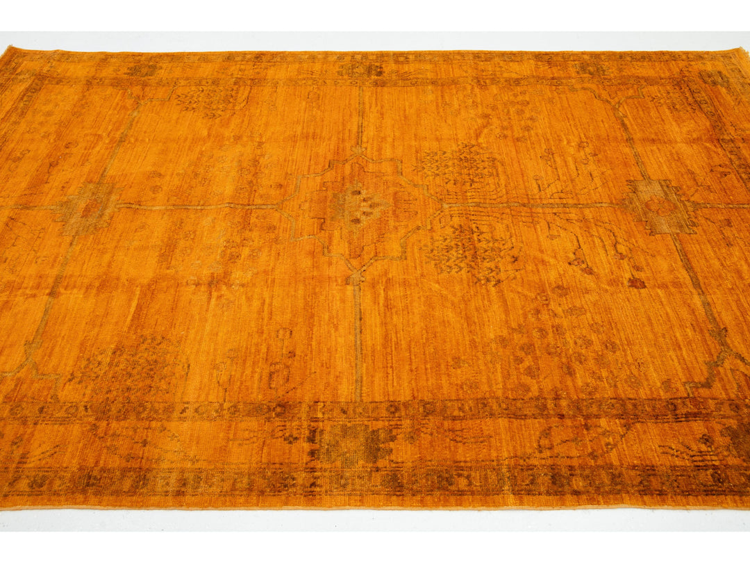 Modern Oushak Wool Rug 6 X 9