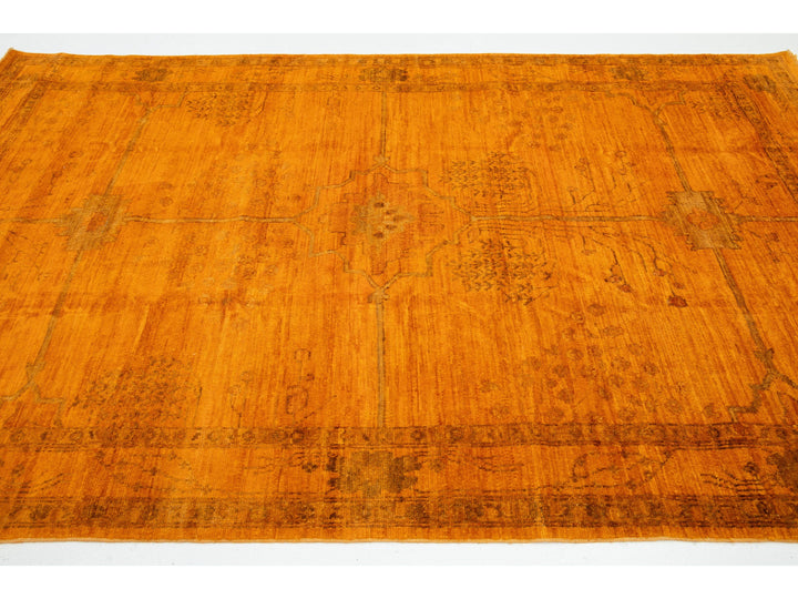Modern Oushak Wool Rug 6 X 9