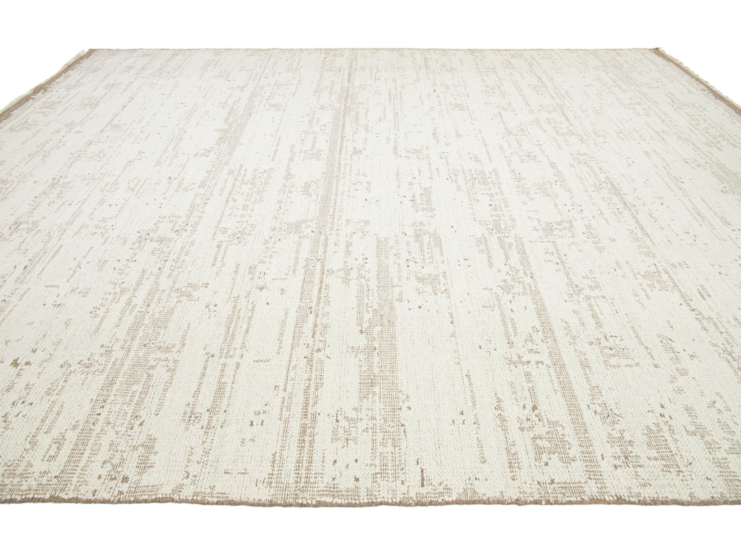 Modern Flatweave Wool Rug 12 X 15