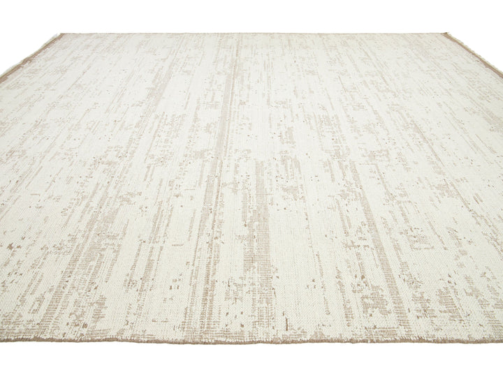 Modern Flatweave Wool Rug 12 X 15