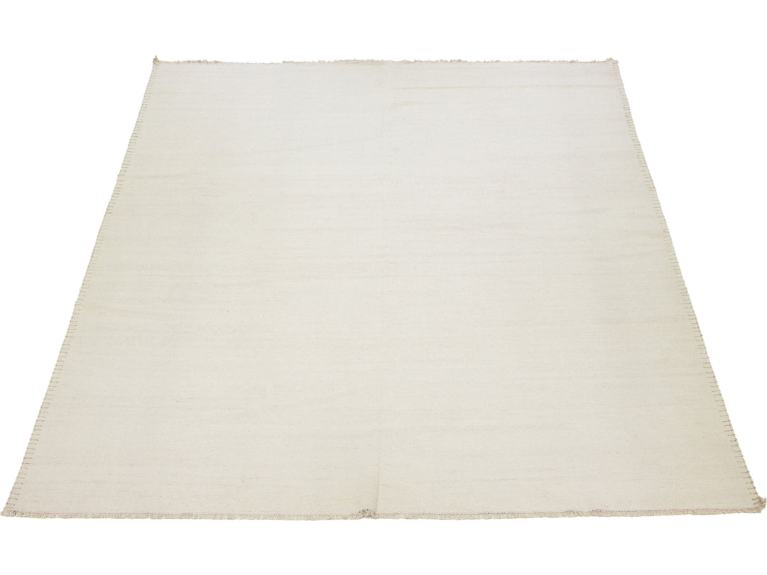 Modern Kilim Flatweave Wool Rug 12 X 15