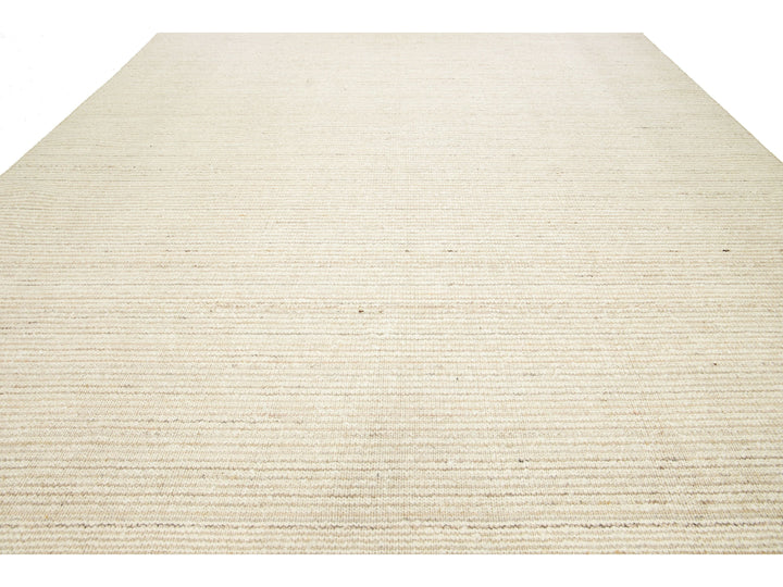 Modern Flatweave Kilim Wool Rug 12 X 15