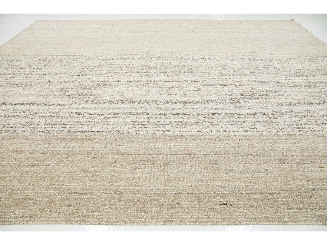 Modern Flatweave Kilim Wool Rug 12 X 15