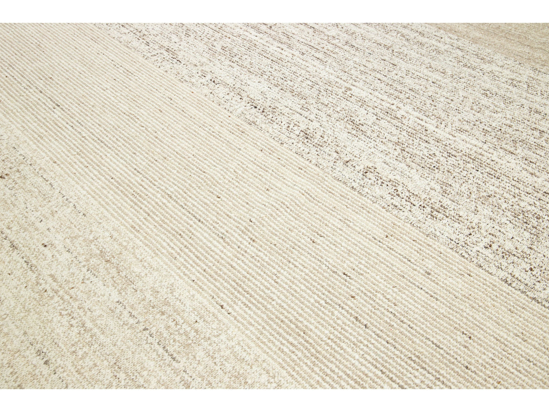 Modern Flatweave Kilim Wool Rug 12 X 15