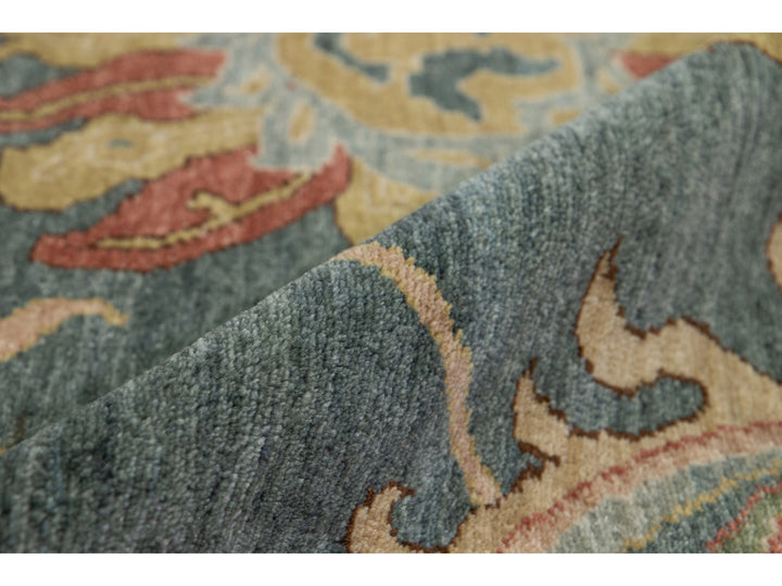 Transitional Egyptian Sultanabad Wool Rug 12 X 23