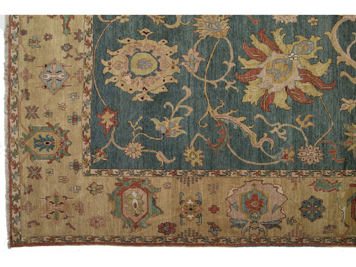 Transitional Egyptian Sultanabad Wool Rug 12 X 23