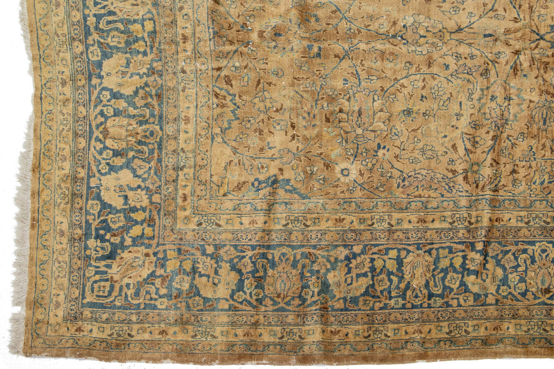 Antique Mashad Persian Wool Rug 11 X 22