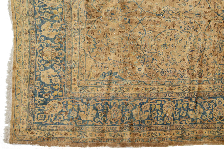 Antique Mashad Persian Wool Rug 11 X 22