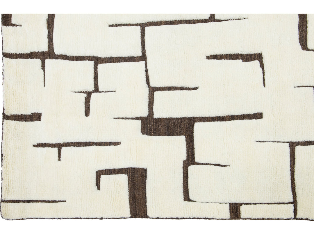 Modern Safi Collection Wool Rug 8 X 10
