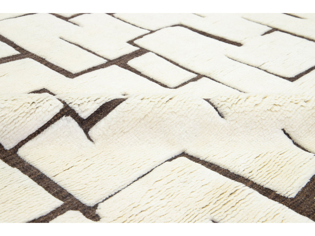 Modern Safi Collection Wool Rug 8 X 10