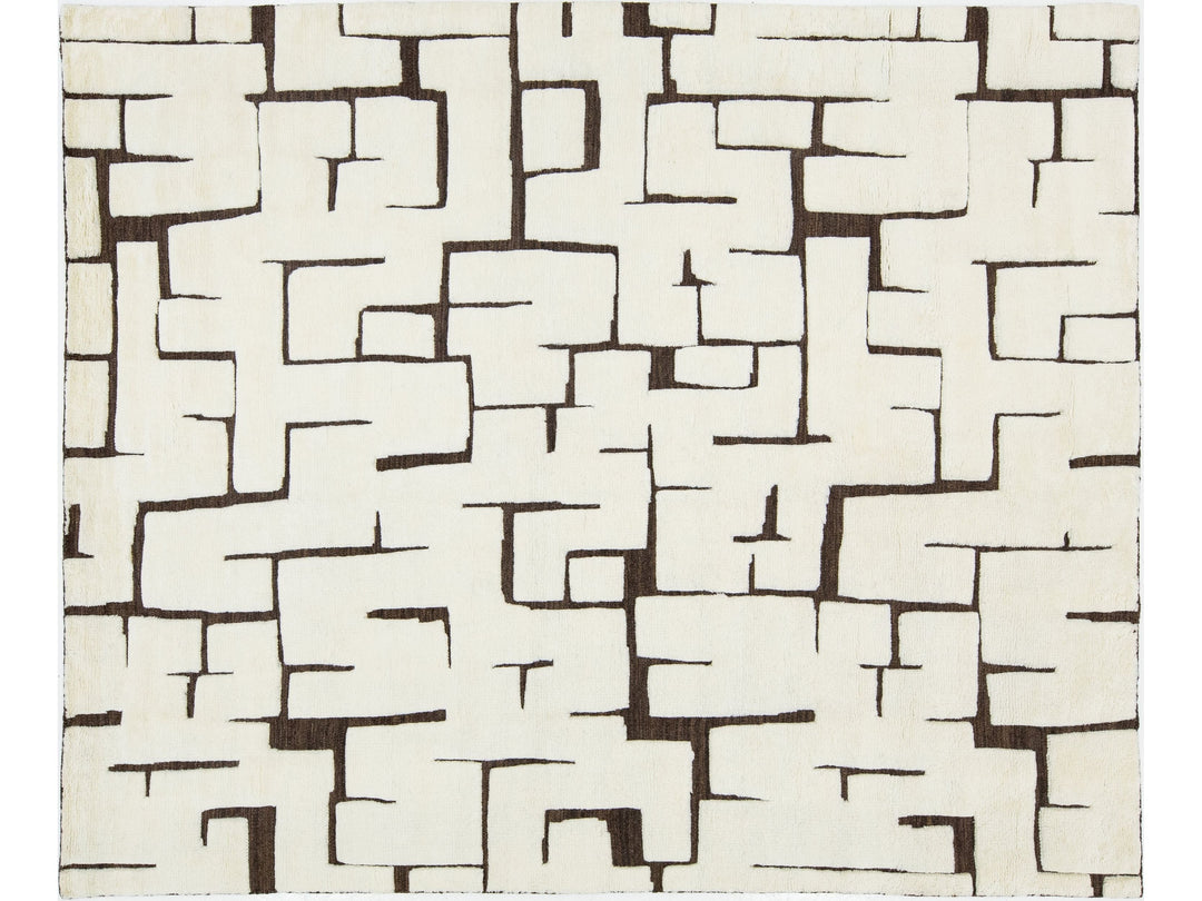 Modern Safi Collection Wool Rug 8 X 10