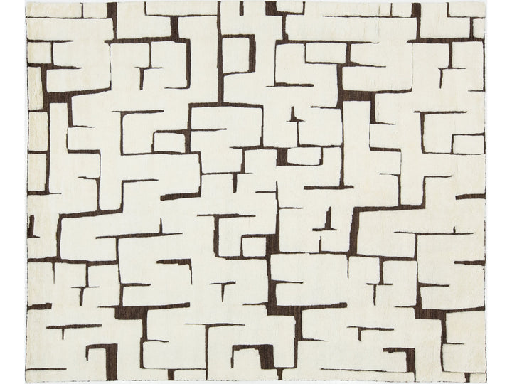 Modern Safi Collection Wool Rug 8 X 10