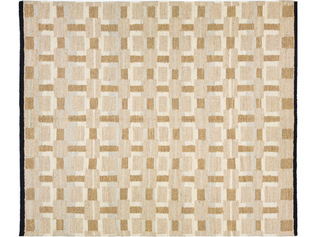 Modern Scandinavian Wool Rug 12 X 15