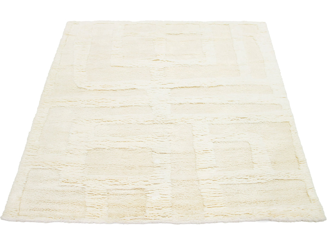 Modern Moroccan Wool Rug 8 X 10