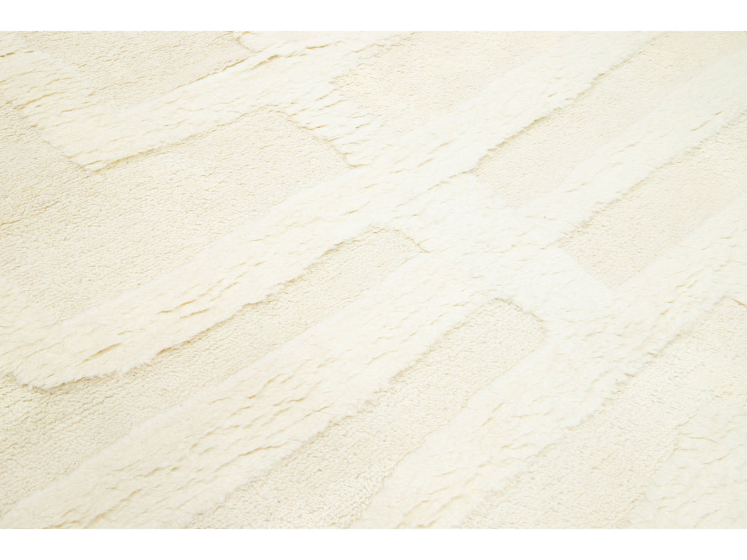 Modern Moroccan Wool Rug 8 X 10