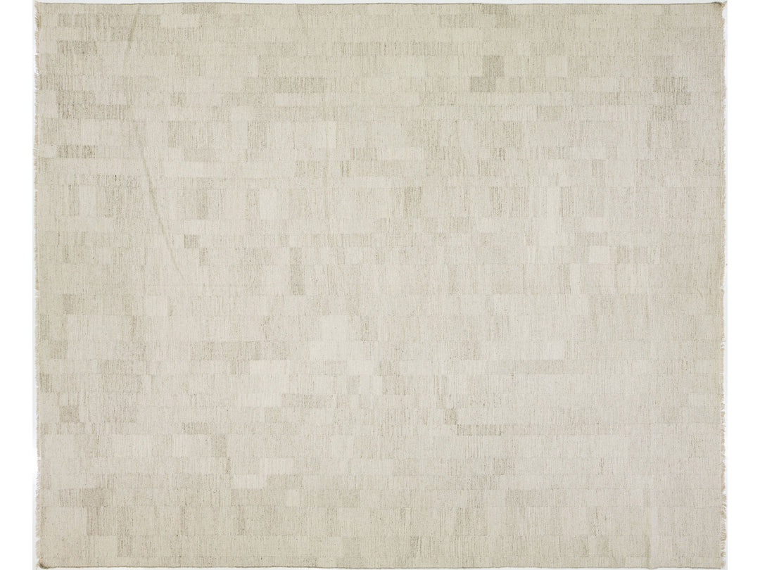 Modern Kilim Flatweave Wool Rug 12 X 15