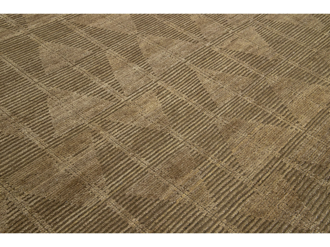 Modern Moroccan Wool Rug 12 X 15