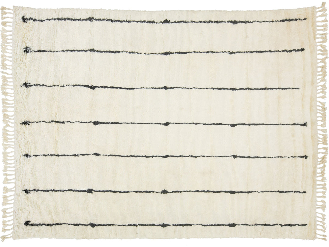 Modern Moroccan Wool Rug 9 X 12
