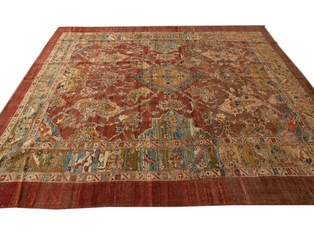 Vintage Bakshaish Tribal Wool Rug 9 X 11