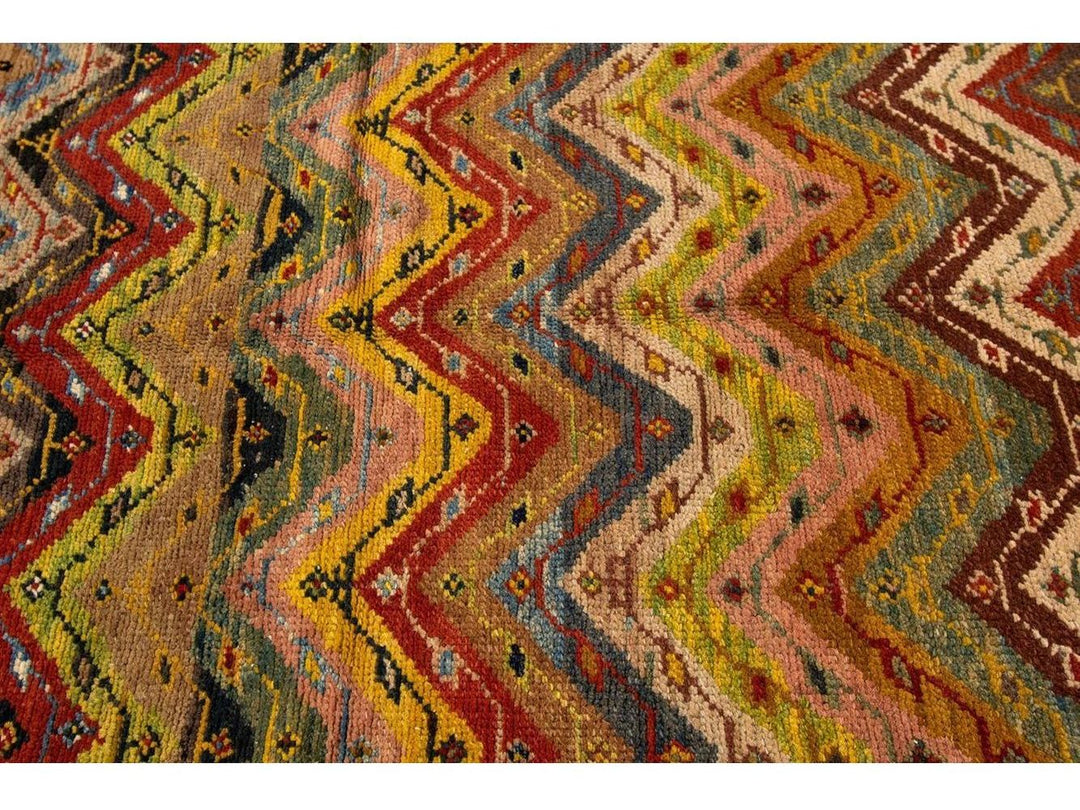 Vintage Persian Tribal Wool Rug 7 X 9