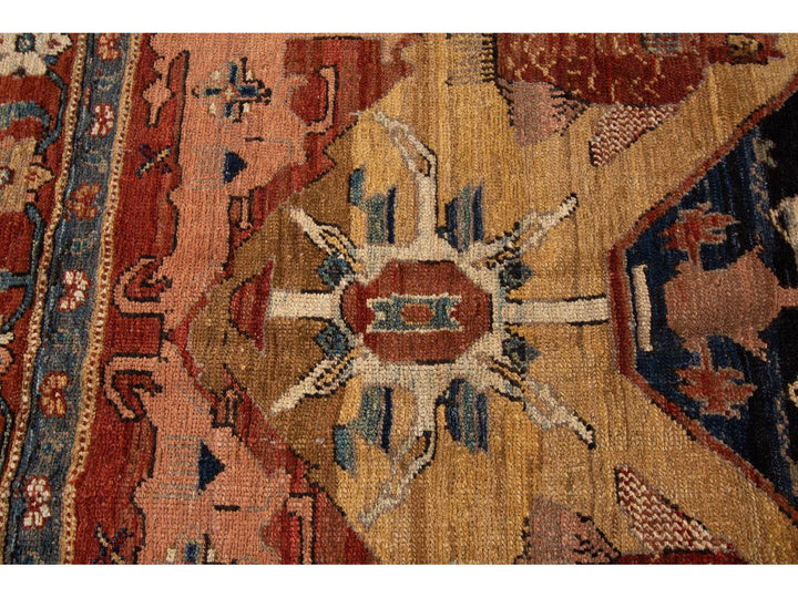 Vintage Bakshaish Tribal Wool Rug 7 X 11