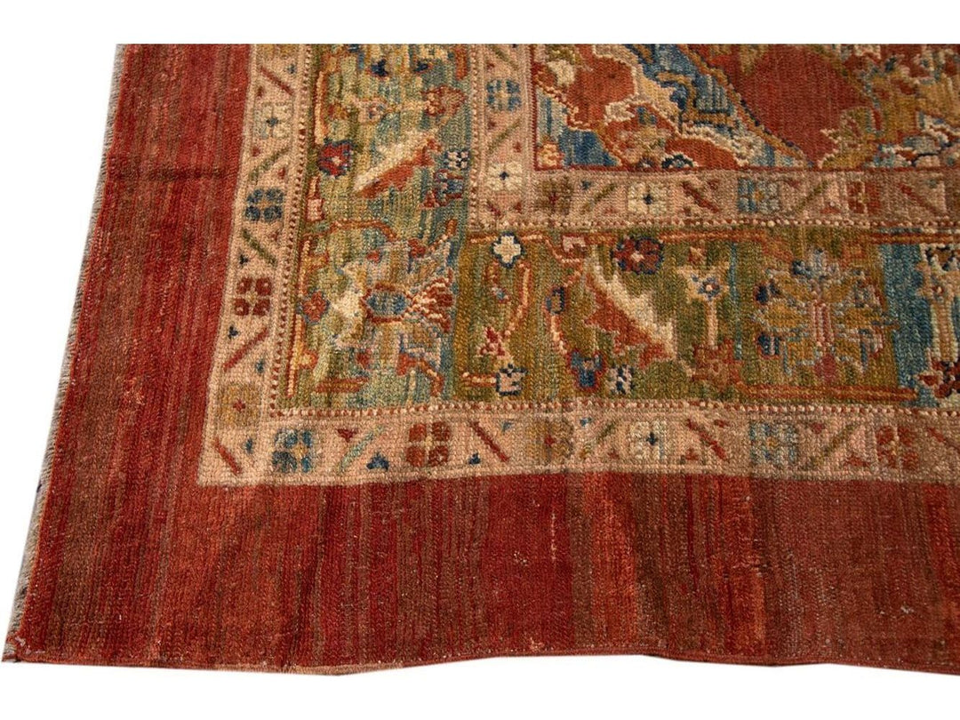 Vintage Bakshaish Tribal Wool Rug 9 X 11
