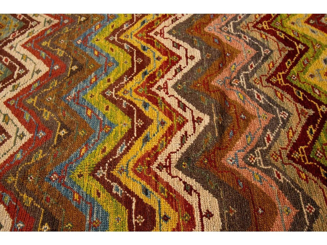 Vintage Persian Tribal Wool Rug 7 X 9