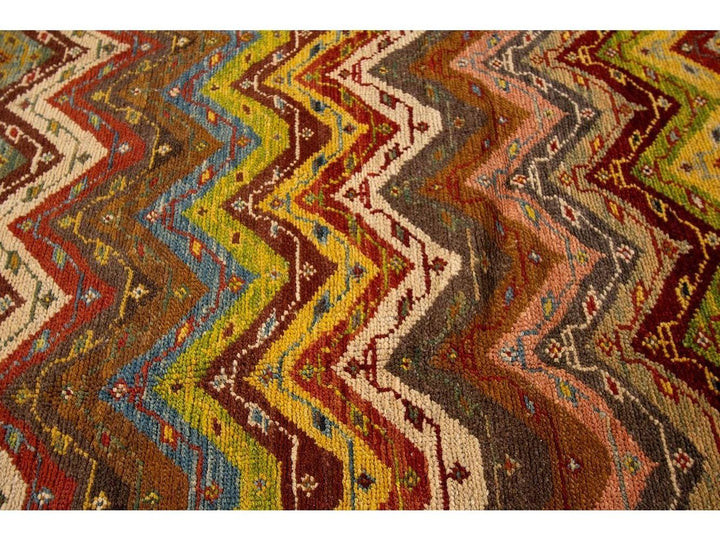 Vintage Persian Tribal Wool Rug 7 X 9