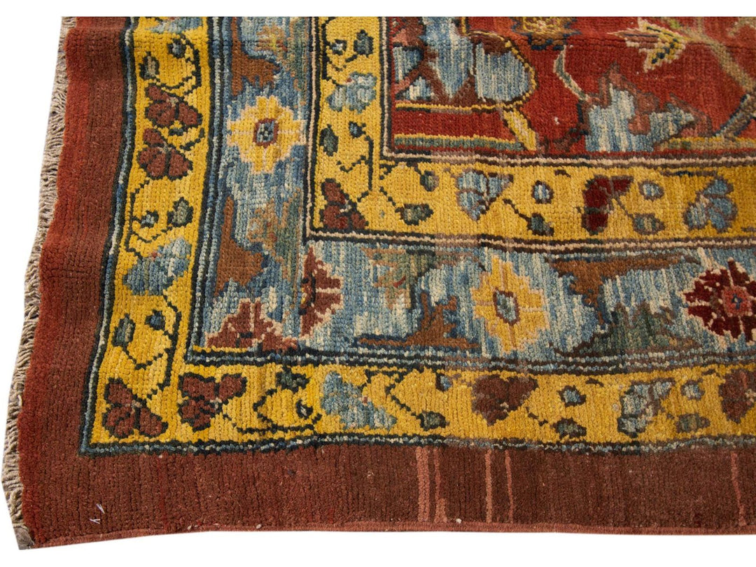 Vintage Bakshaish Wool Rug 7 X 9