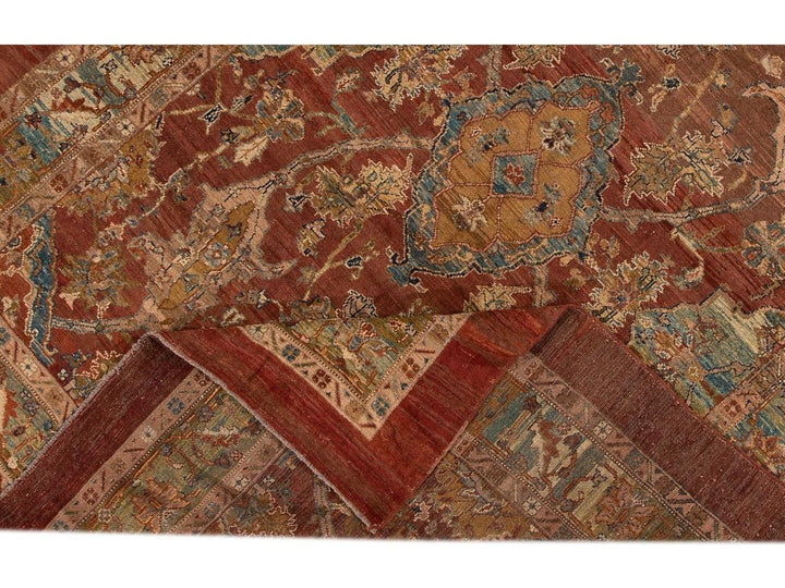 Vintage Bakshaish Tribal Wool Rug 9 X 11