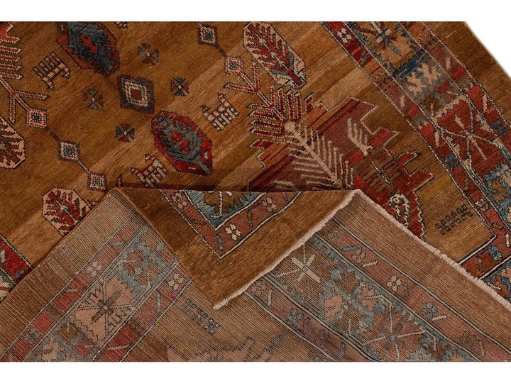 Vintage Bakshaish Tribal Wool Rug 7 X 11