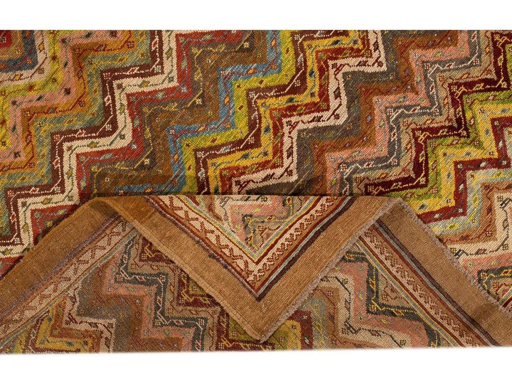 Vintage Persian Tribal Wool Rug 7 X 9
